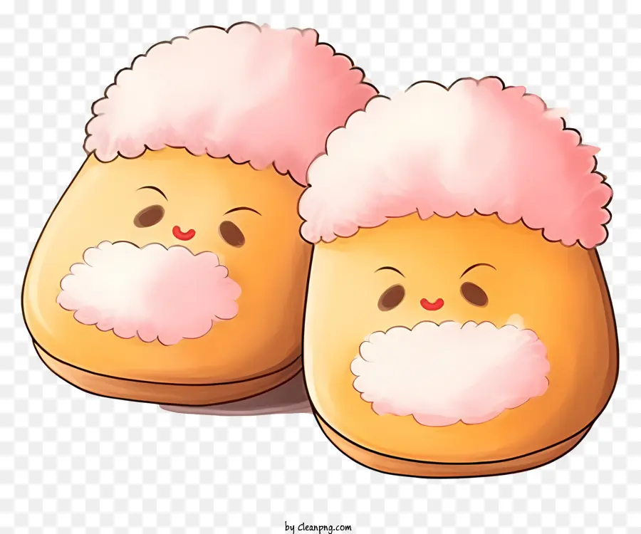 Chaussons Doux Et Moelleux Emoji，Pantoufles PNG