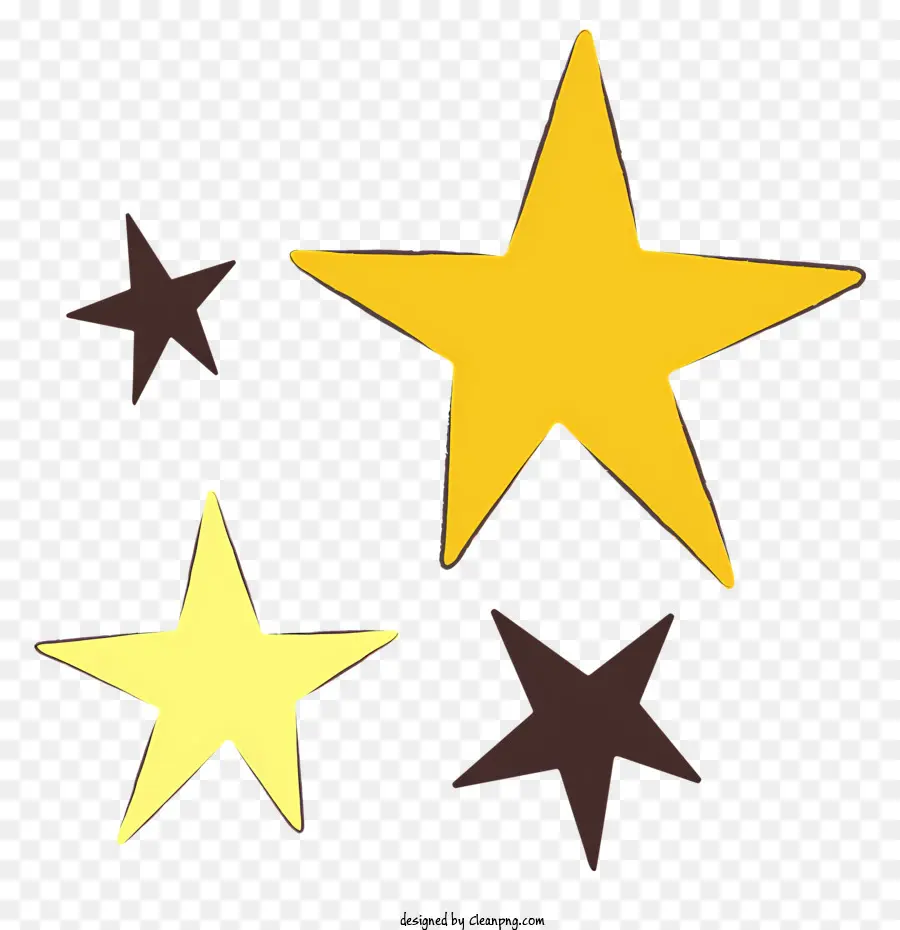 Les étoiles，L'étoile Jaune PNG