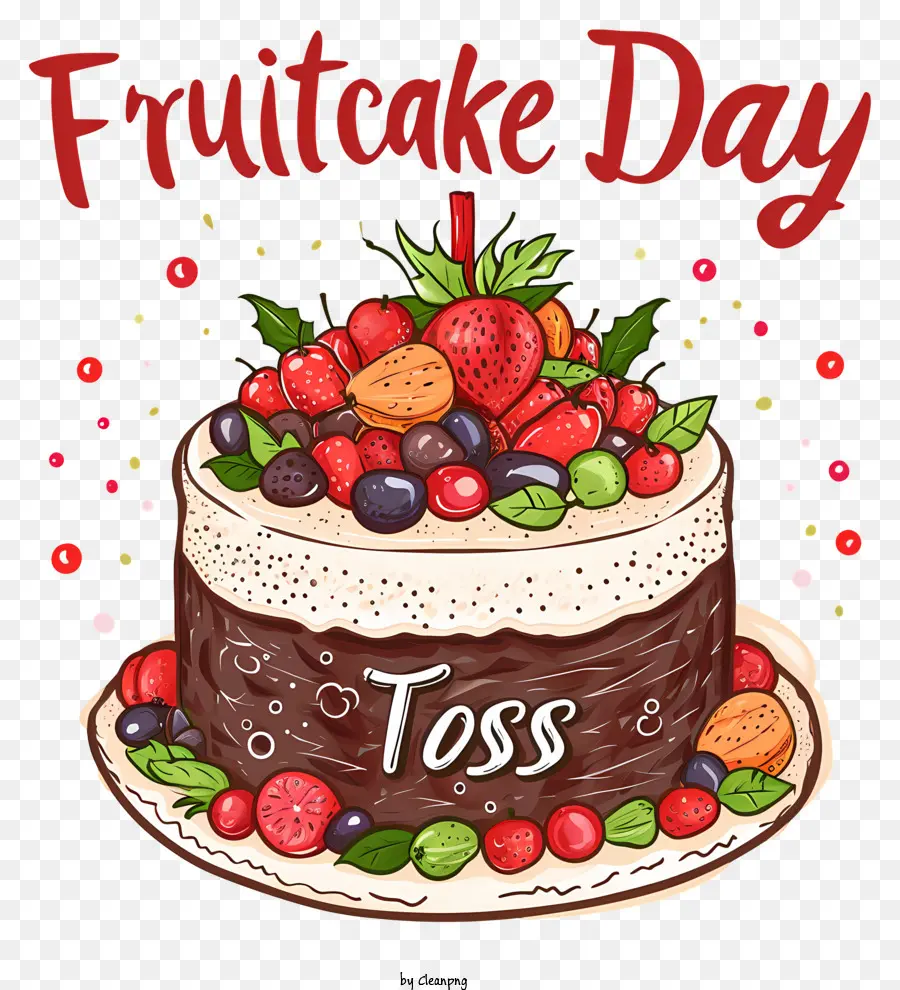 Gâteau De Fruits Secs Mélanger Jour，Gâteau D'anniversaire PNG