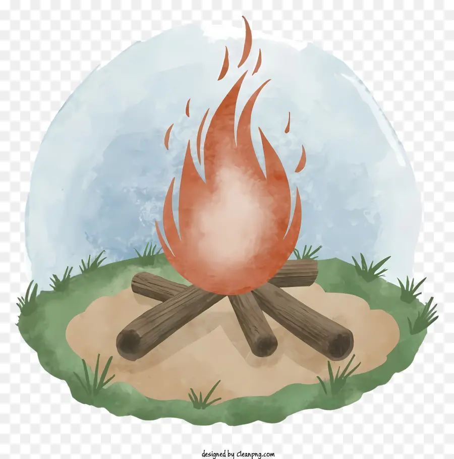 Dessin Animé，Feu De Camp PNG