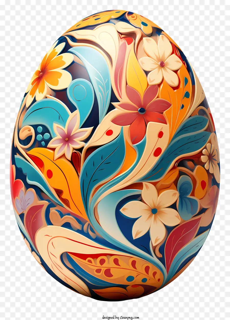 Oeufs De Pâques，Grand œuf Coloré PNG