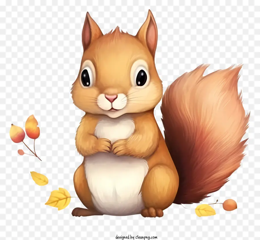 Emoji Bébé écureuil，écureuil Mignon PNG