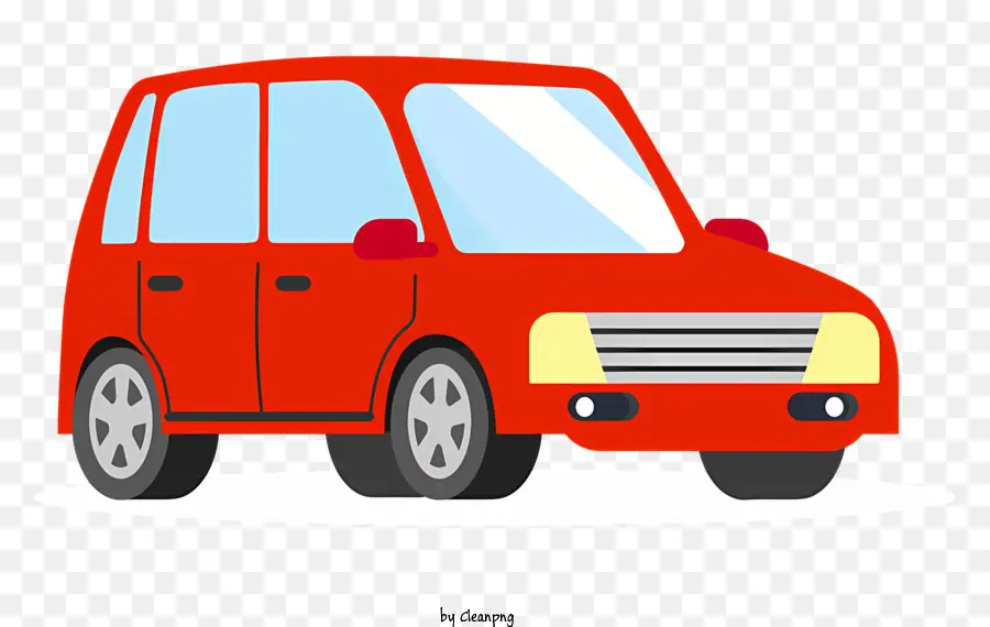 Voiture Rouge，Corps Blanc PNG