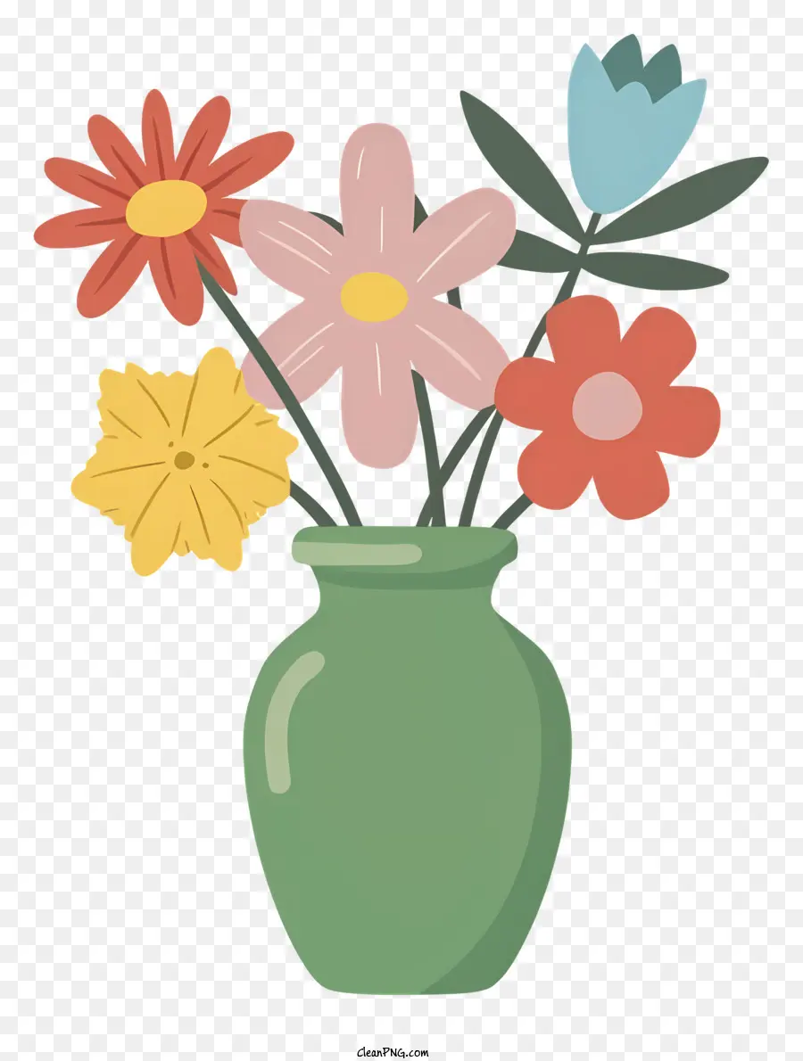 Dessin Animé，Vase De Fleurs PNG