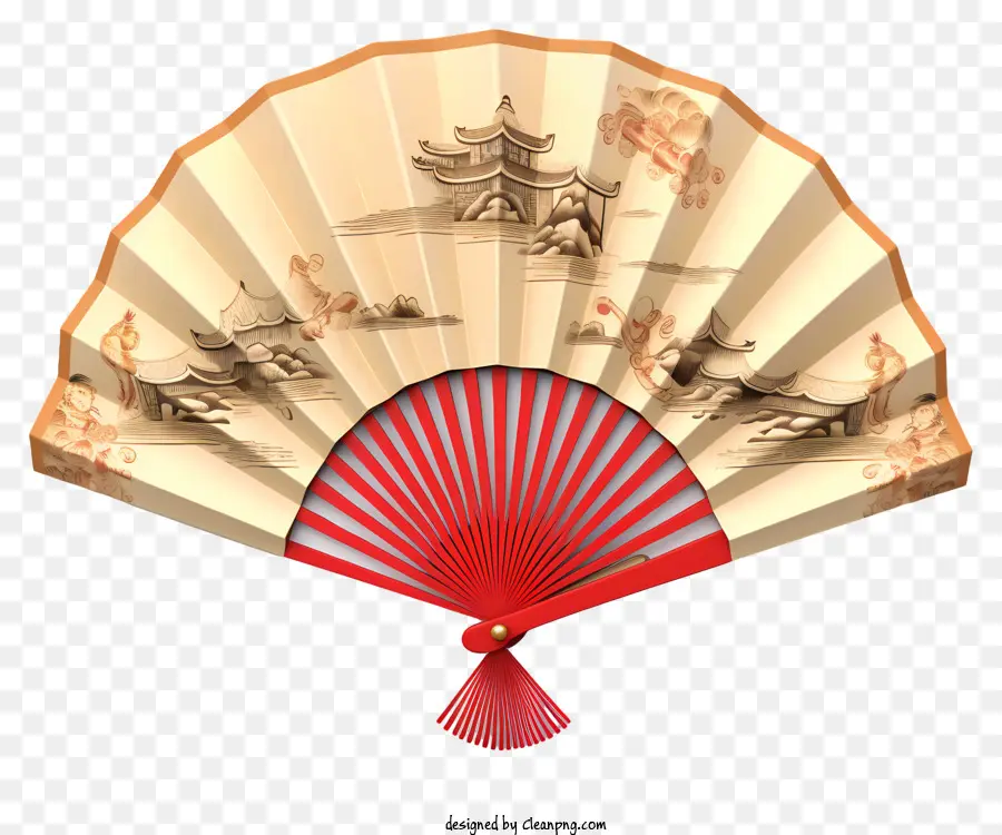 Fan Traditionnel Chinois，Fan Chinois PNG