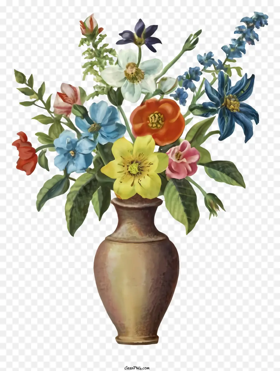 Dessin Animé，Vase à Fleurs PNG