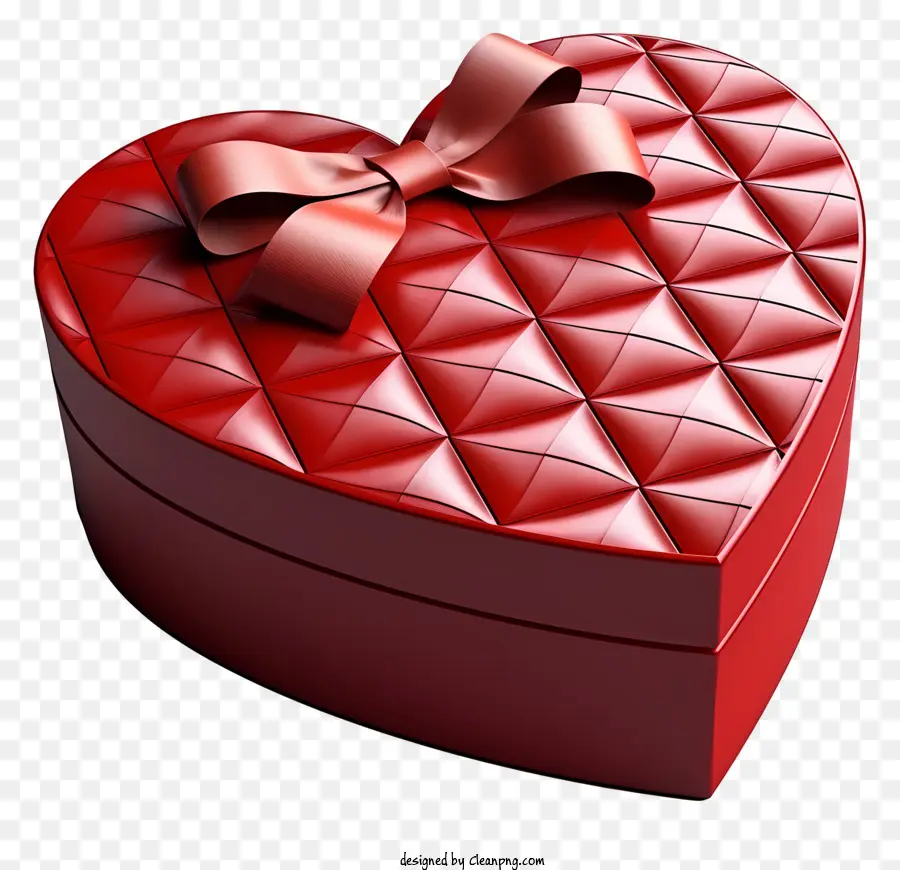 Boîte Cadeau，Boîte En Forme De Coeur Rouge PNG