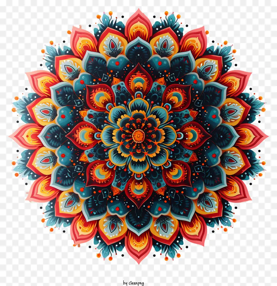 Icône，Mandala Coloré PNG