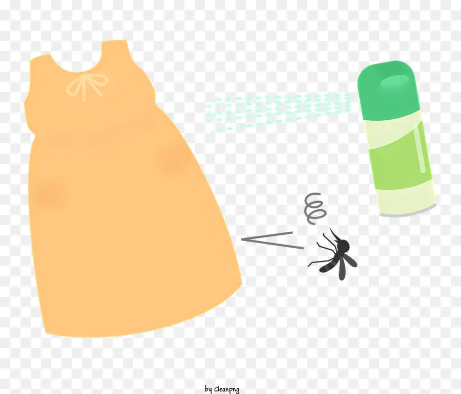 Icône，Robe Et Spray Anti Moustique PNG