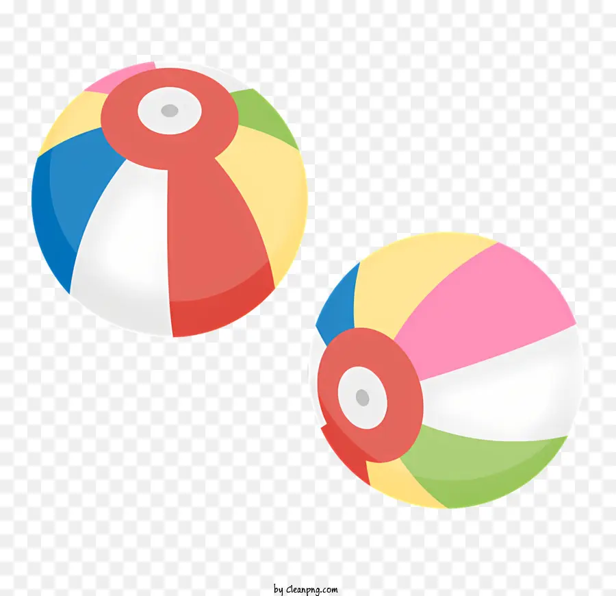 Balles Multicolores，Boules En Caoutchouc PNG