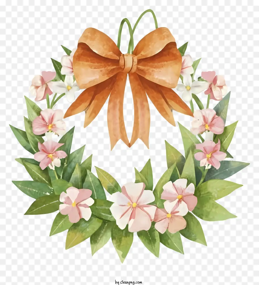 Dessin Animé，Couronne Florale PNG