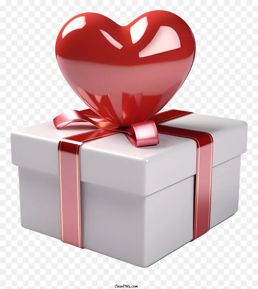 Boîte Cadeau，Boîte Cadeau En Forme De Coeur PNG