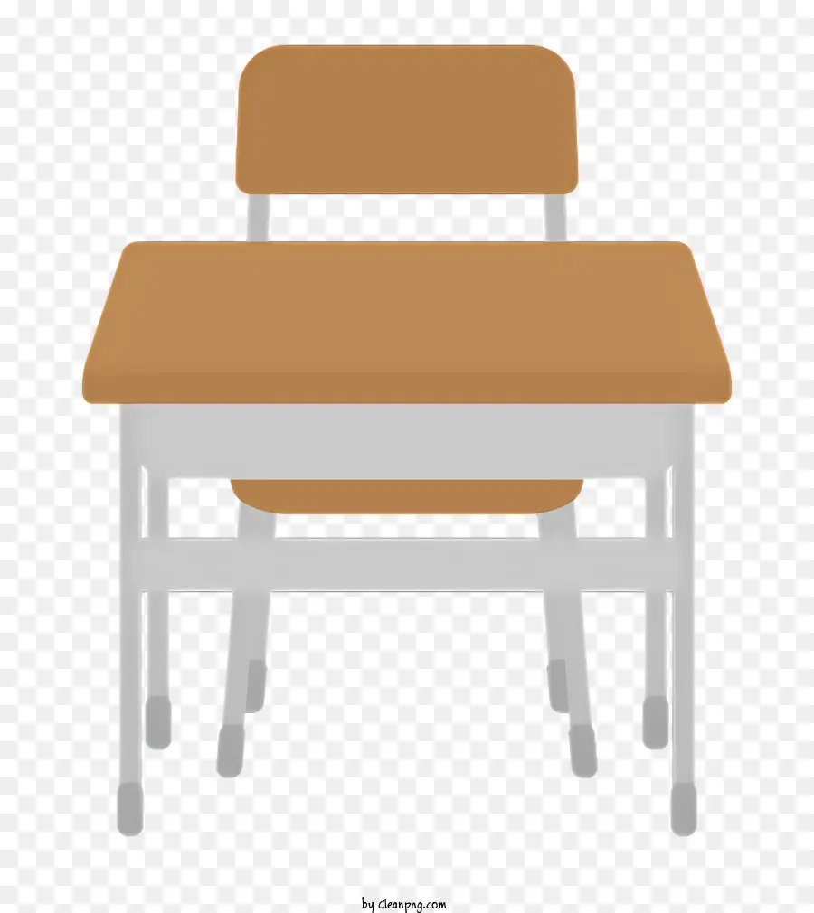 L'école，Bureau En Bois PNG