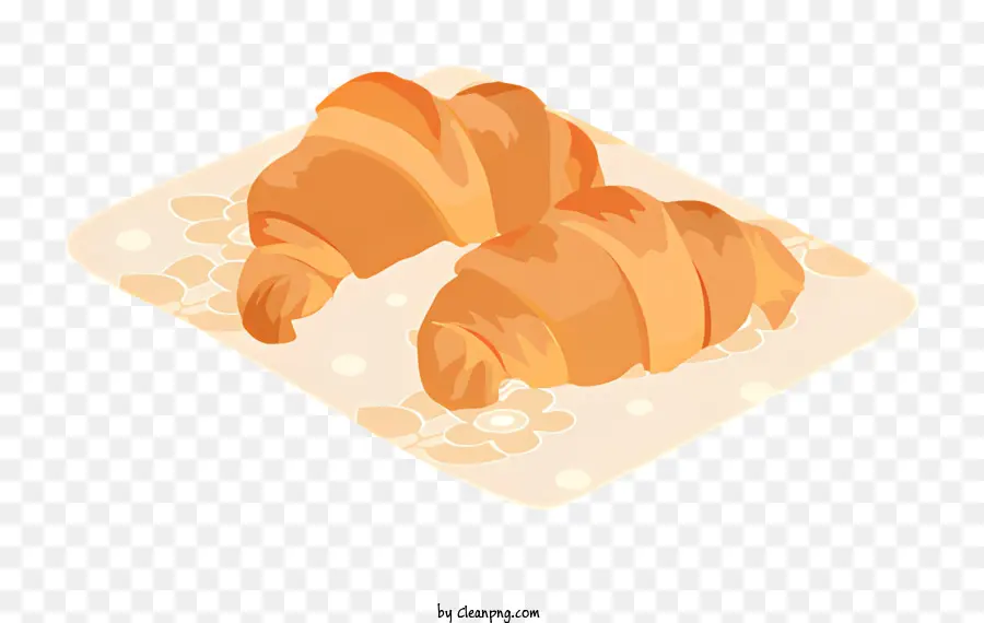 Croissants，Plaque PNG