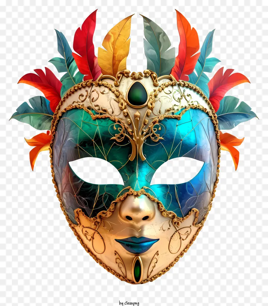 Ornementation élaborée，Masque De Carnaval PNG