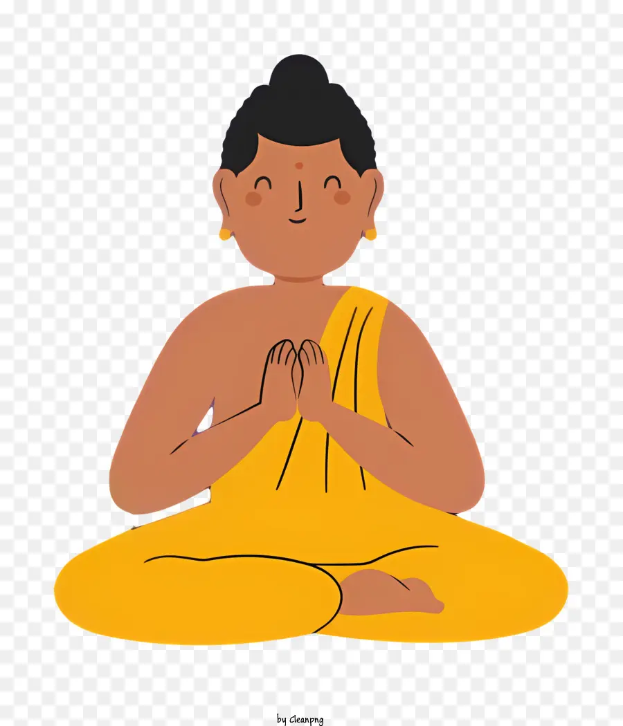 Bodhi Jour，La Position Du Lotus PNG