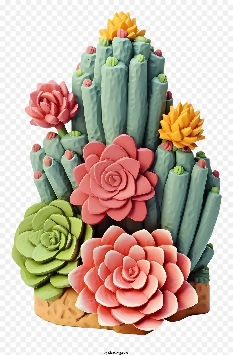 Plantes Succulentes 3d Réalistes，Plantes Succulentes PNG