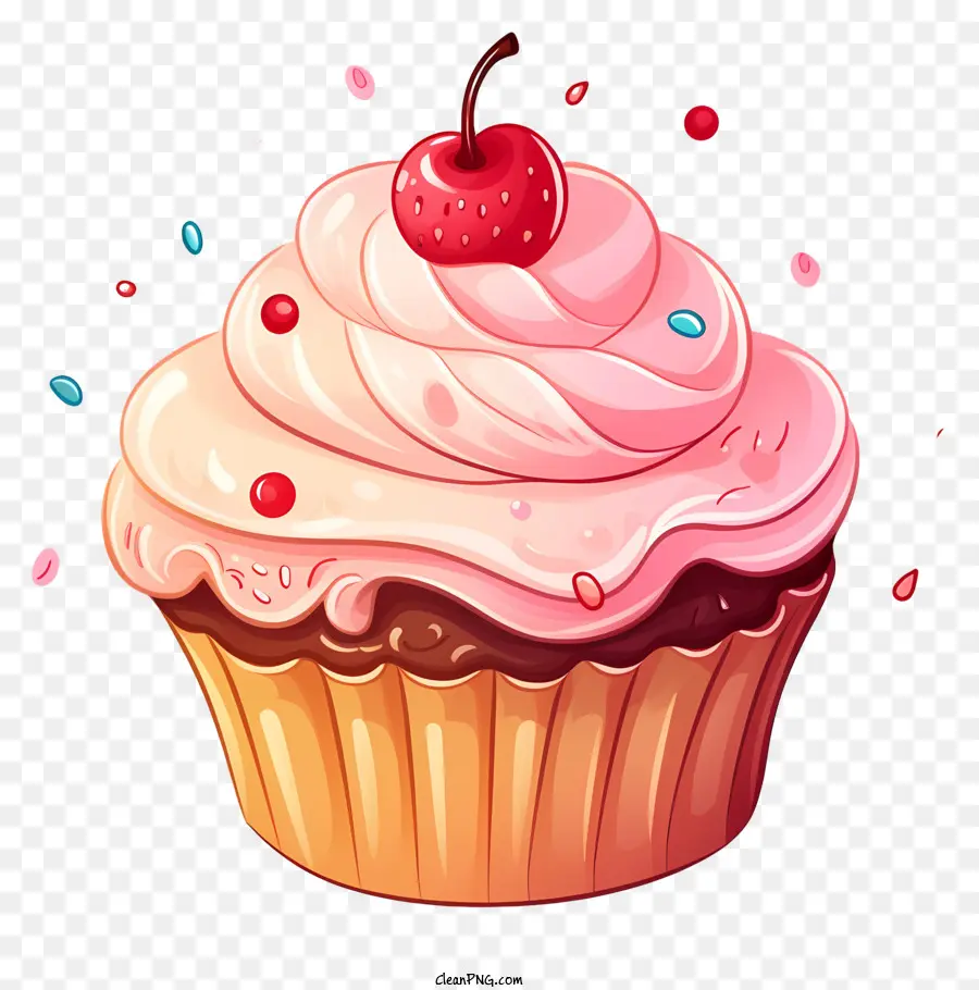 Cupcake Doodle，Cupcake Chocolat PNG