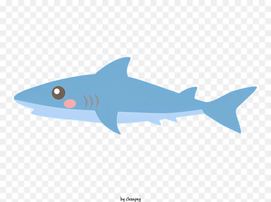 Requin Bleu，Coeur Rose PNG