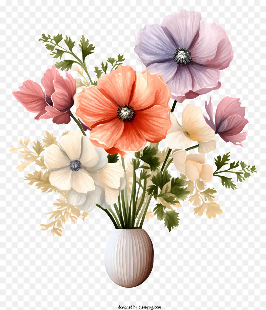 Bouquet Printanier Pastel，Bouquet De Fleurs PNG