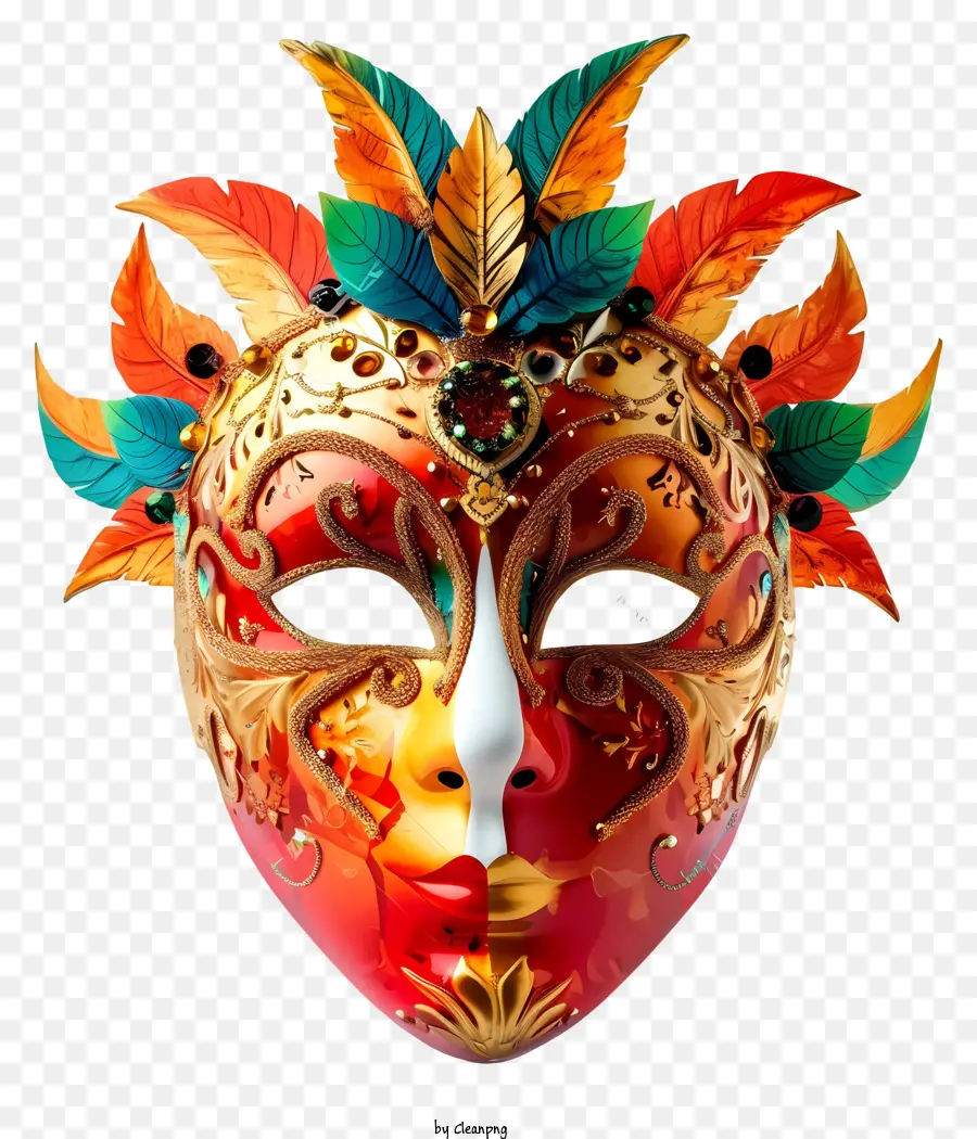 Ornementation élaborée，Masque De Carnaval PNG