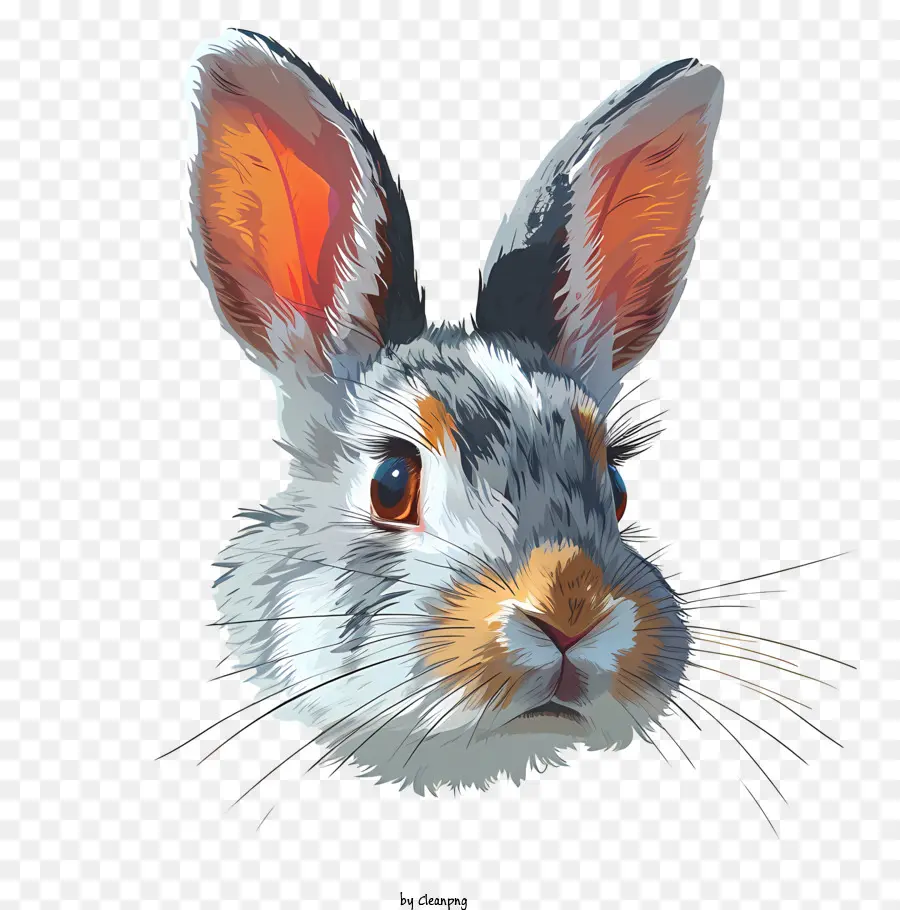 Visage De Lapin，Lapin PNG