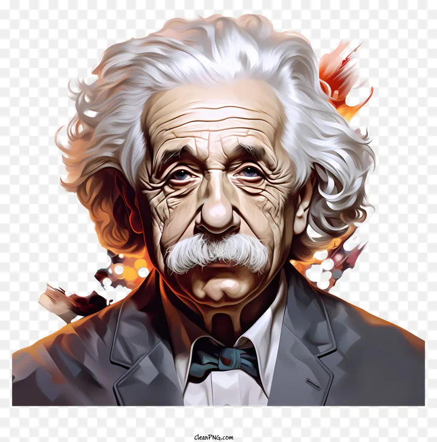 Portrait Plat Albert Einstein，Albert Einstein PNG