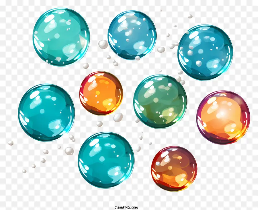 Bulles De Savon De Style Réaliste，Bulles PNG