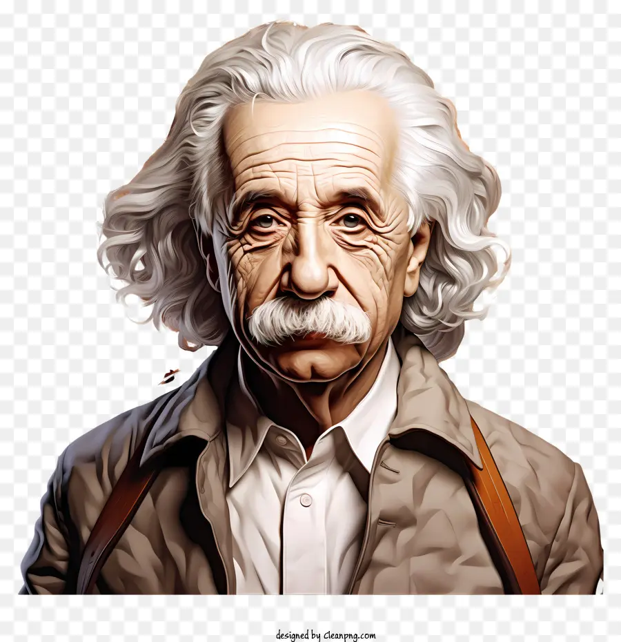 Portrait Réaliste Du Style 3d Albert Einstein，Portrait De Gros Plan PNG