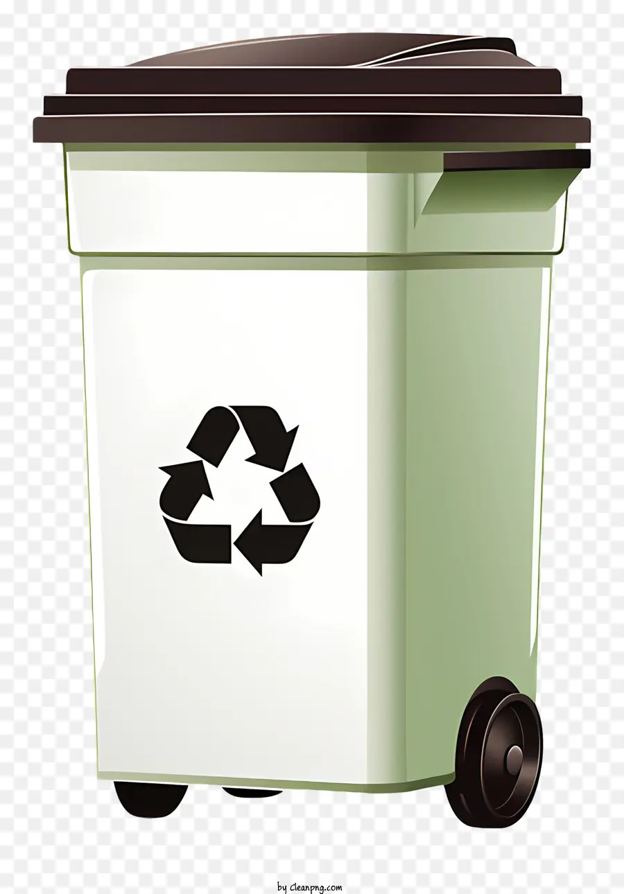 Les Poubelles De Style Réaliste Peuvent，Vert Poubelle PNG