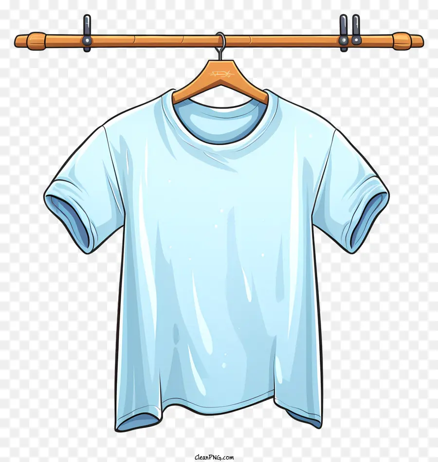 T Shirt à Style Plat Sur Le Cintre En Tissu，Tshirt PNG