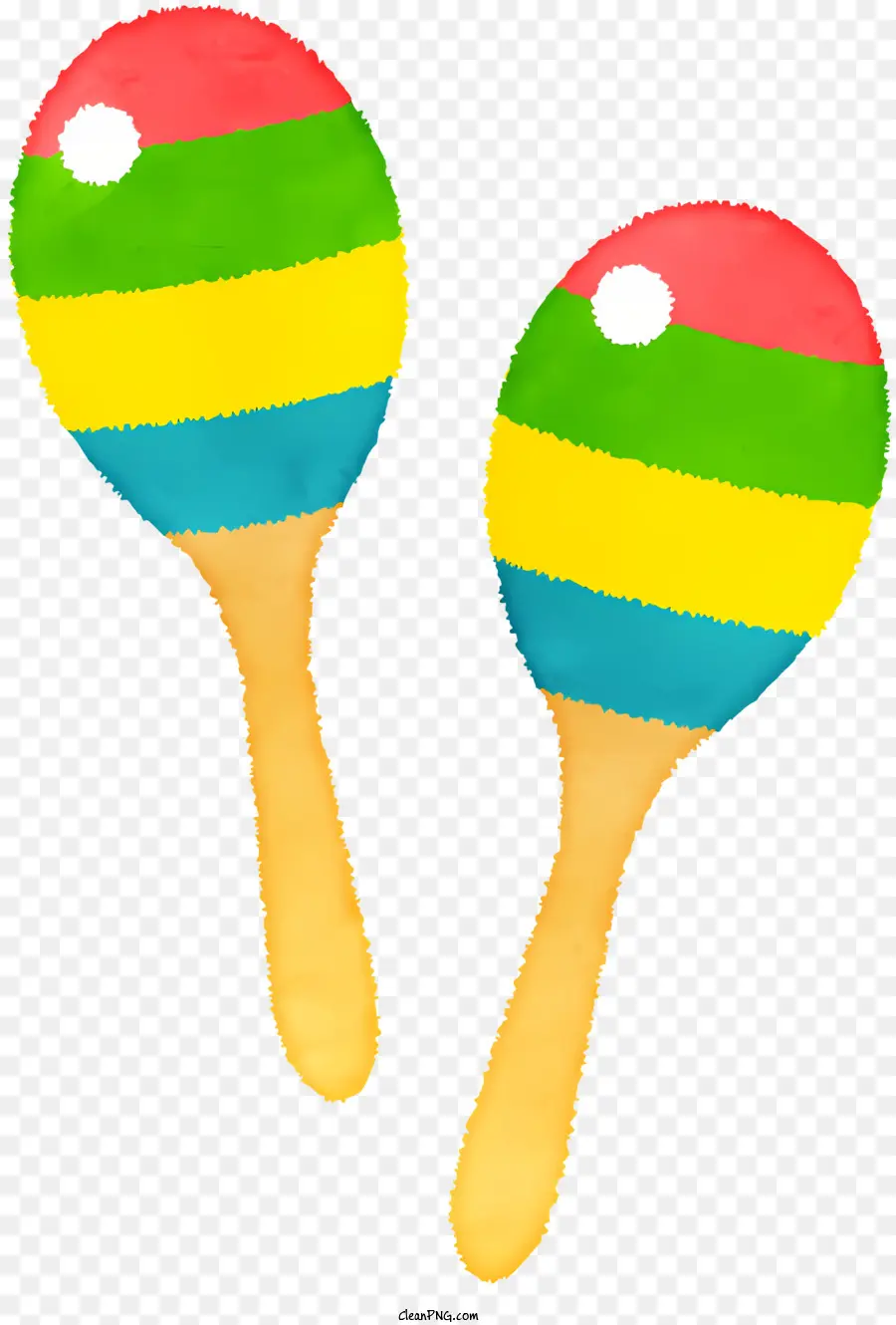 Maracas Colorées，Maracas PNG