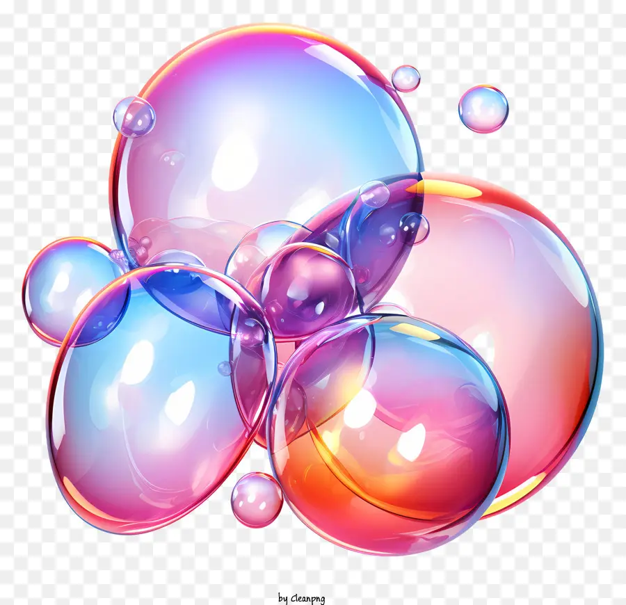 Bubbles De Savon De Style 3d Réalistes，Bulles PNG