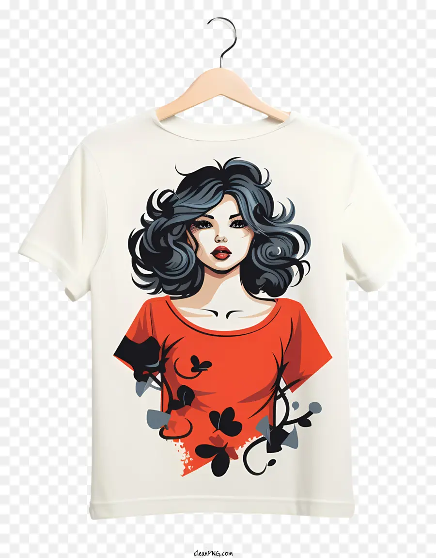 T Shirt De Style Aquarelle，Femme PNG