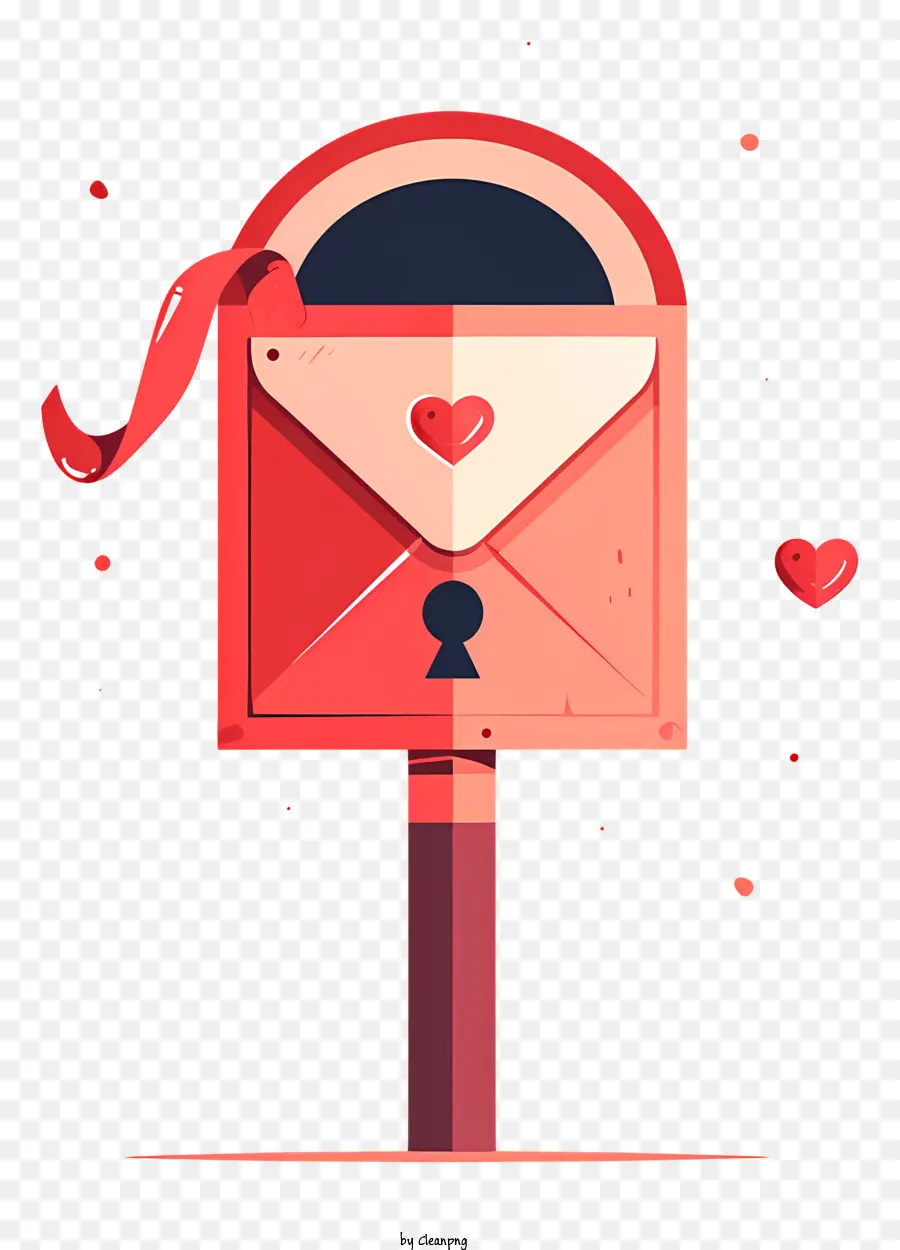 Boîte Aux Lettres De La Saint Valentin，Postbox PNG