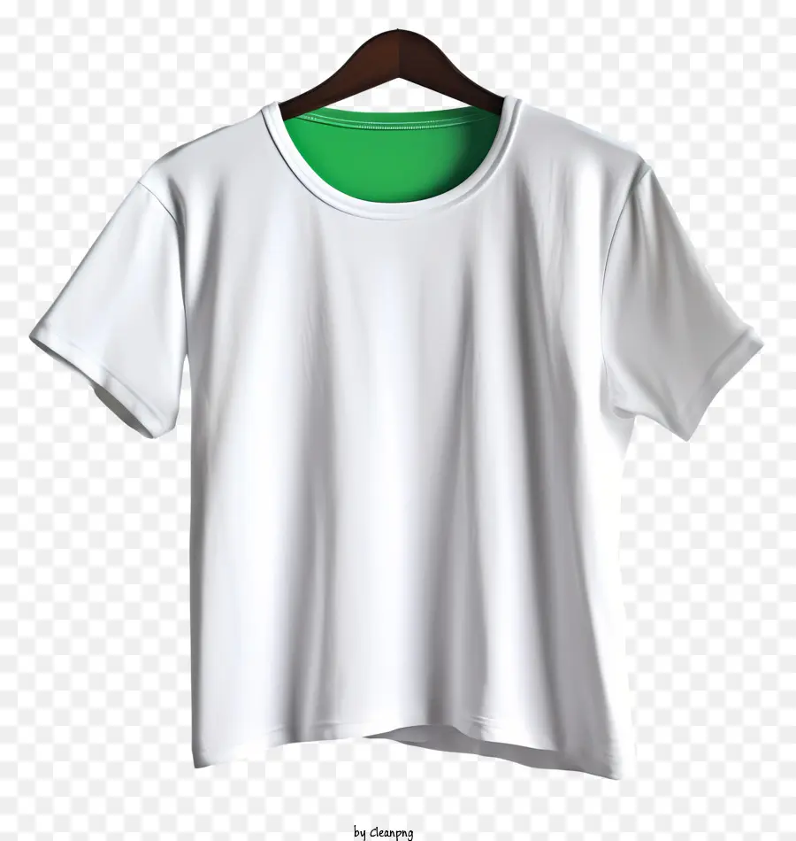 T Shirt Sur Le Cintre En Tissu，T Shirt Blanc PNG