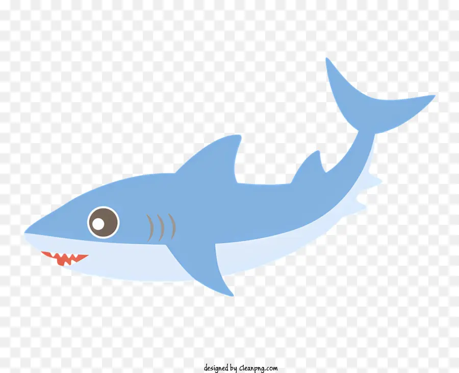 Requin Bleu，Le Sourire De Requin PNG