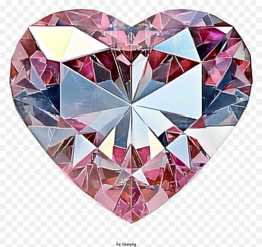 Diamant De Coeur Réaliste Pour La Saint Valentin，Diamant En Forme De Coeur PNG