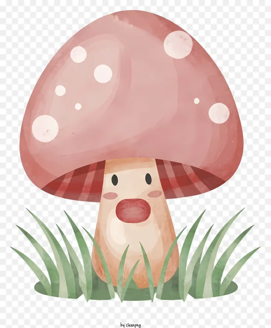 Dessin Animé，Maison Aux Champignons Roses PNG