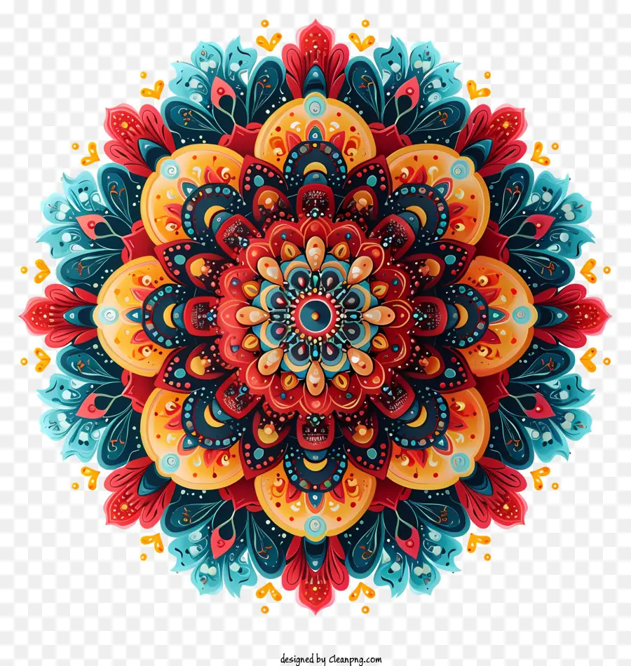 Mandalas，Mandalas Colorés PNG