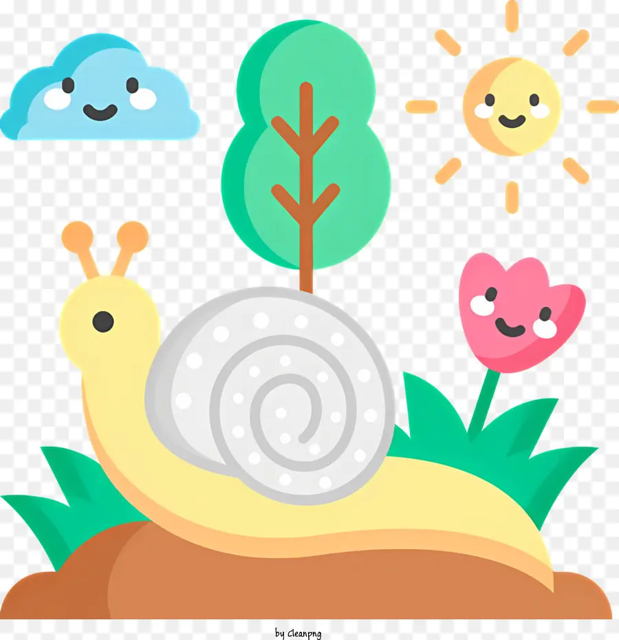 Printemps，Dessin Animé Escargot PNG