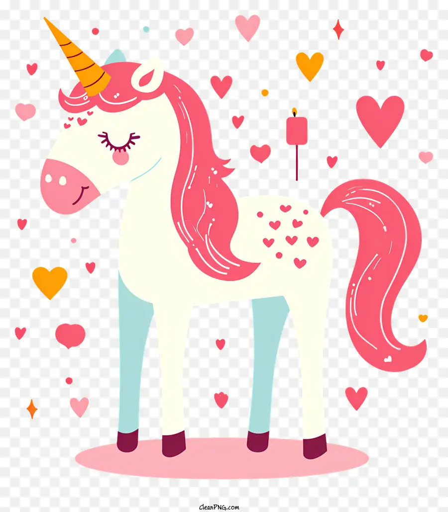 Licorne De La Saint Valentin，Licorne PNG