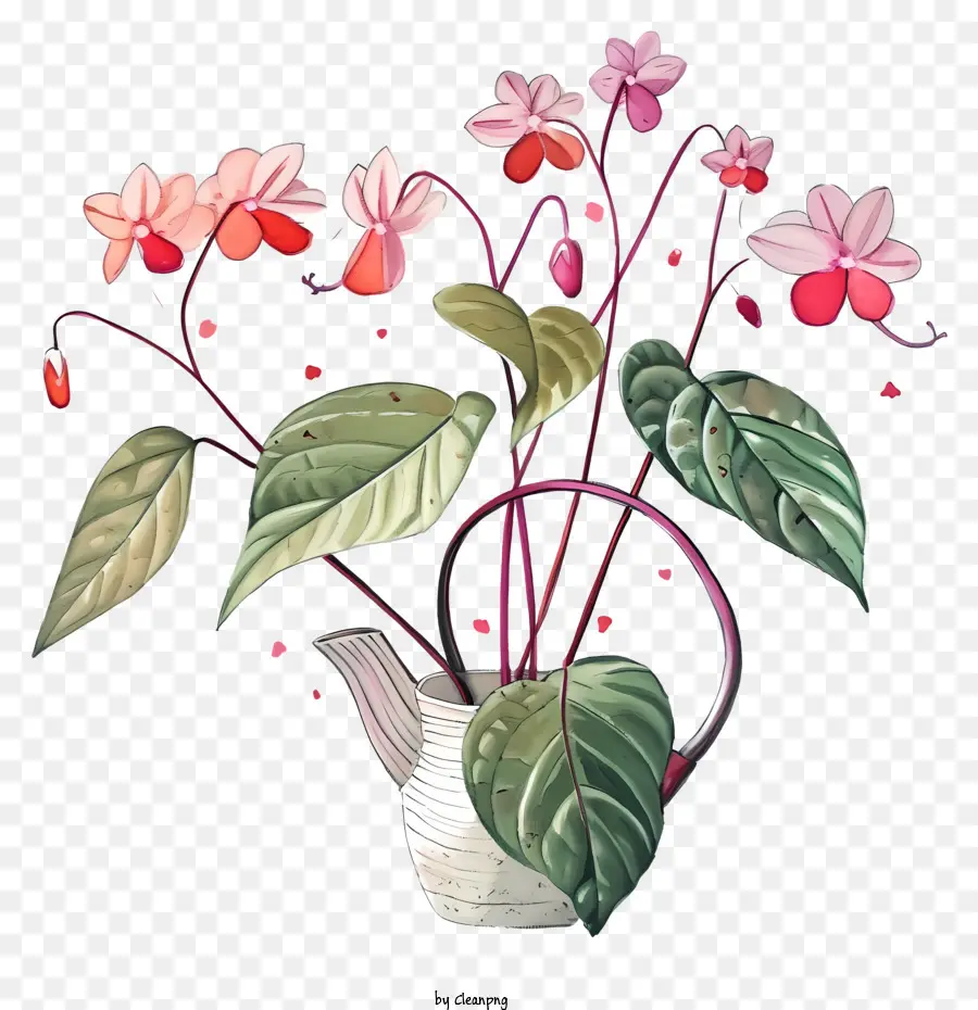 Plante Pastel De La Saint Valentin，Usine PNG