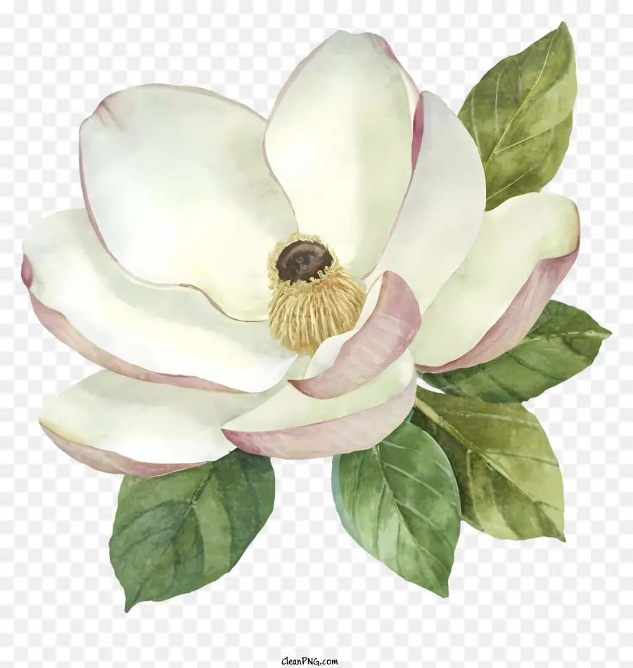 Dessin Animé，Fleur De Magnolia PNG