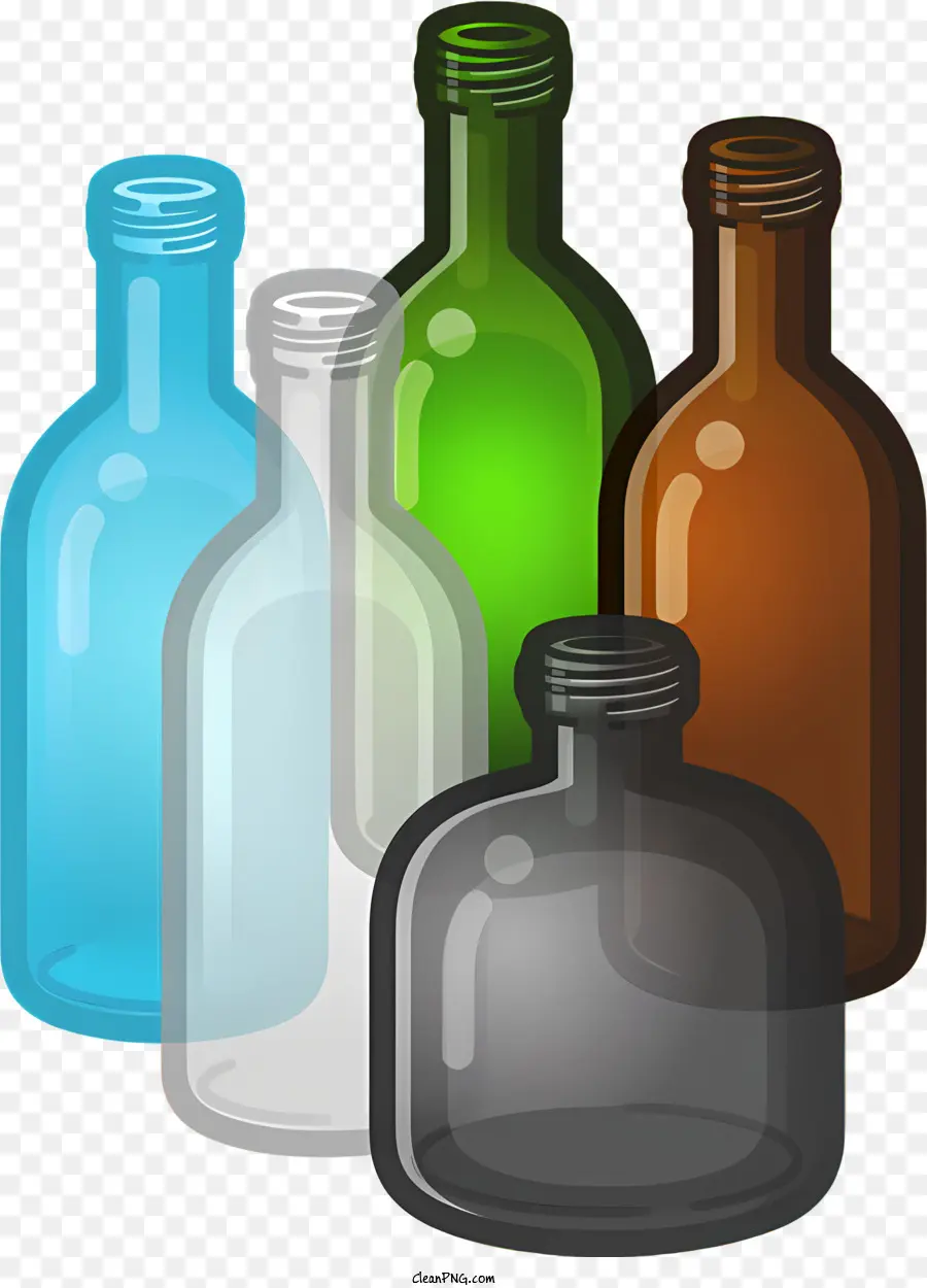 Bouteilles，Les Couleurs PNG