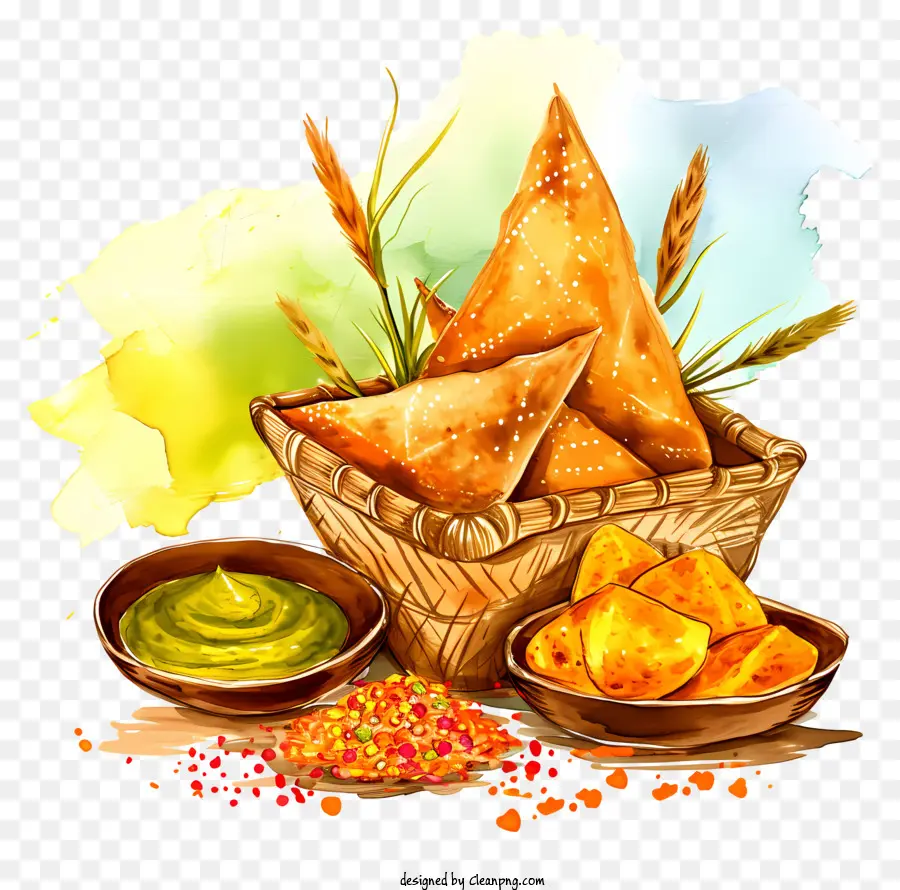 Élément Makar Sankranti，Pommes De Terre Frites Croustillantes PNG