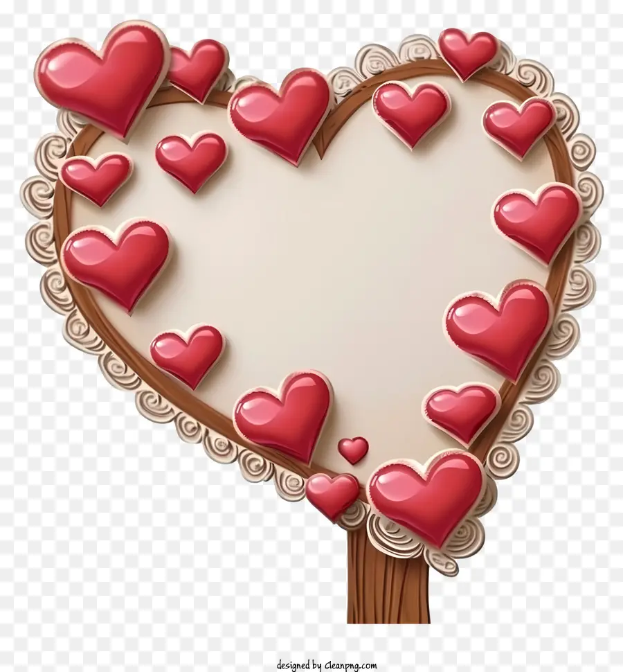 Carto Bancle De Signes De La Saint Valentin，Heartshaped Cadre PNG