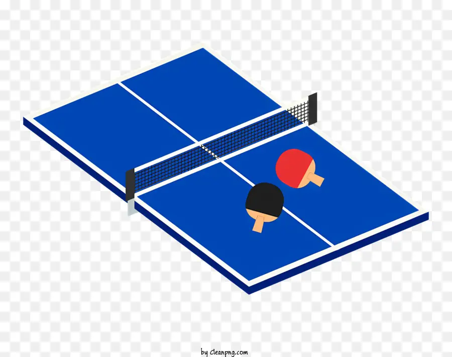 Cour De Tennis De Table Bleue，Net De Tennis De Table PNG