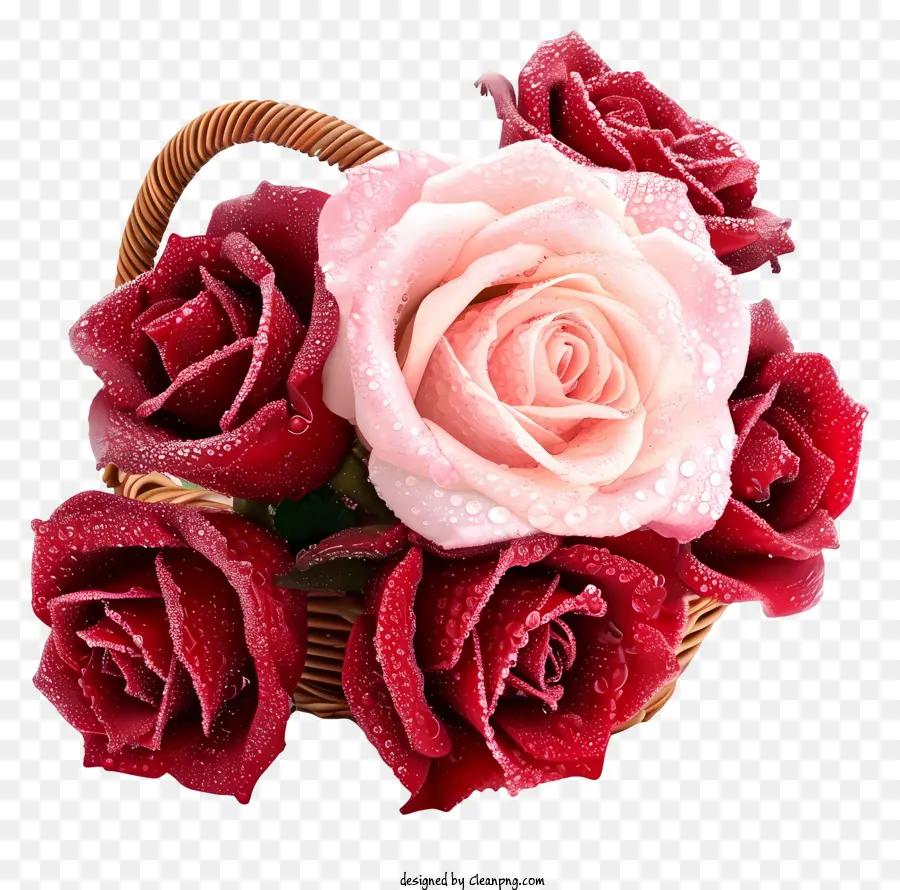 Rose De La Saint Valentin Réaliste，Roses PNG