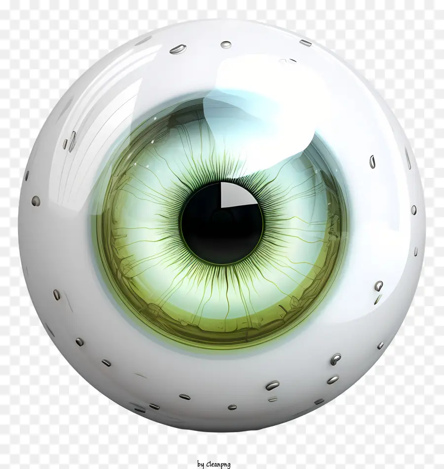 Globe Oculaire，Oeil Vert PNG